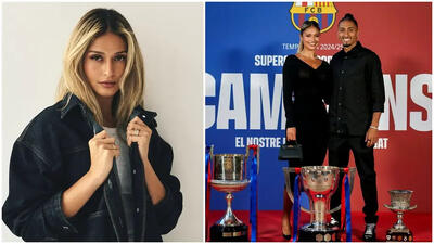  واکنش همسر رافینیا به غیبت ستاره بارسلونا مقابل رئال مادرید / عکس