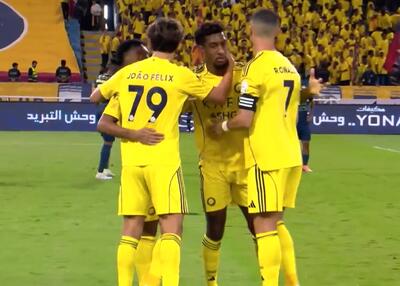 گل اول النصر به الحزم (ژوائو فیلیکس)