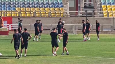 وحید هاشمیان در تمرین پرسپولیس!