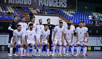 فوتسال ایران در سید نخست قهرمانی آسیا