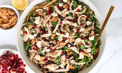  طرز تهیه سالاد مرغ و انار