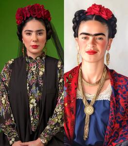  مرجانِ «نون خ»، با گریم به سبک فریدا جلب‌توجه کرد!