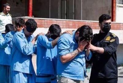  اوباش خیابان منتظری قزوین دستگیر شدند 