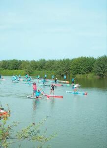  گردهمایی پدل‌برد گیلان در بندر انزلی با شعار «حمایت از فک کاسپین»