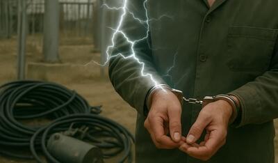  برق، سارقی را در سمنان گرفت