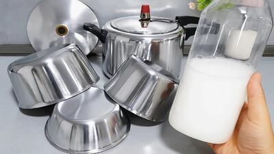  ترفند طلایی برای درخشش قابلمه ها بدون مواد شیمیایی مثل روز اول