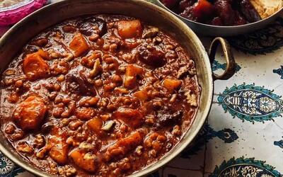  آموزش تصویری طرز تهیه پیازو غذای محلی زنجان