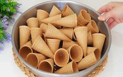  طرز تهیه یک دستور غذای جالب با بستنی قیفی