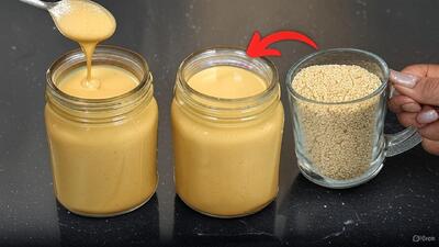  طرز تهیه حلوا ارده بازاری فقط با 1 لیوان کنجد