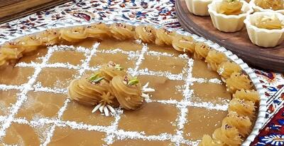  طرز تهیه حلوا زعفرانی مجلسی!