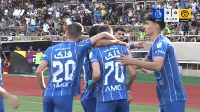 گل اول استقلال به فجر سپاسی (یاسر آسانی)