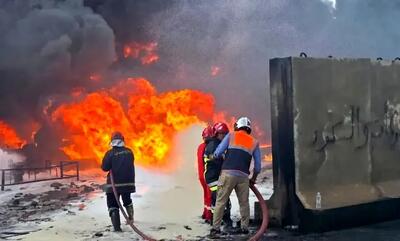  انفجار مهیب در یک منطقه نفتی در بصره عراق