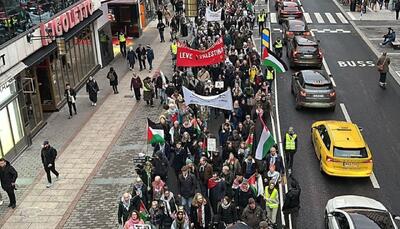  حامیان فلسطین در سوئد مخالفت خود را با الحاق کرانه باختری اعلام کردند