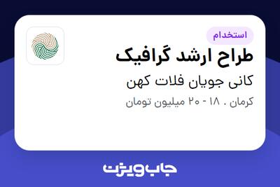  استخدام طراح ارشد گرافیک در کانی جویان فلات کهن