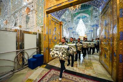 آذین بندی حرم امام علی و امام حسین(ع) در سالروز ولادت حضرت زینب(س)/عکس