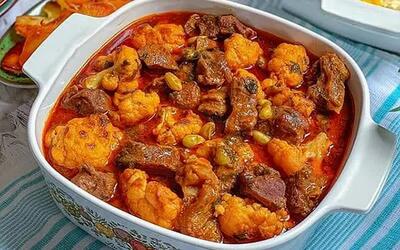  طرز تهیه خورش گل کلم در سه سوت