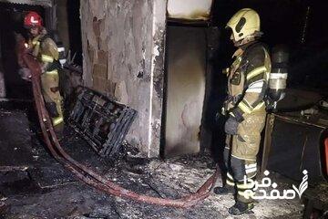 آتش‌سوزی یک مغازه در میانه چهار نفر را راهی بیمارستان کرد