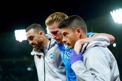  ترس و لرز در ناپولی؛ مصدومیت کهنه کوین دی بروین برگشت؟ / عکس