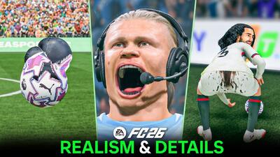جزئیات گرافیکی خیره‌کننده بازی EA FC 26  