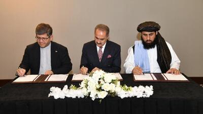  حضور نمایندگان افغانستان در اجلاس بین‌المللی راه‌آهن و امضای توافق سه‌جانبه