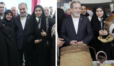  عکس همسر فوق جوان عباس عراقچی