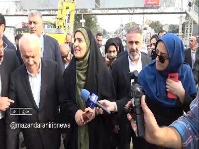  بهره‌برداری از پل سه‌راه جویبار ساری تا ۲ ماه آینده