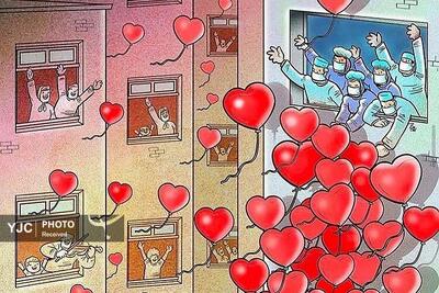  کاریکاتور/ روز‌هایی که پرستاران با از خودگذشتگی، در خط مقدم نبرد ایستادند