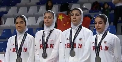  مدال نقره تیم دختران بسکتبال ایران در بازی‌های آسیایی بحرین ۲۰۲۵ (فیلم)