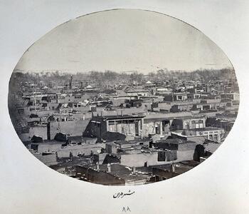  عکس هوایی از تهران در سال ۱۳۰۱ خورشیدی؛ دوران سلطنت احمدشاه