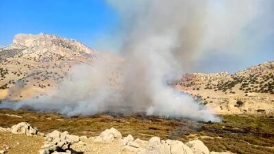  مهار آتش‌سوزی در منطقه حفاظت‌شده شیمبار خوزستان