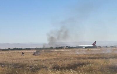  تمرین شبیه‌سازی خروج هواپیما از باند در فرودگاه ارومیه/ مردم نگران نباشند