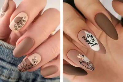  برای پاییزی کردن استایلتان، این طرح ناخن‌های قهوه‌ای و کرم را امتحان کنید - چی بپوشم