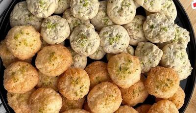  شیرینی پفکی گردویی و شیرینی نارگیلی!