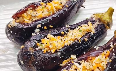  طرز تهیه ترشی بادمجان شکم پر با گل کلم فوق العاده خوشمزه!