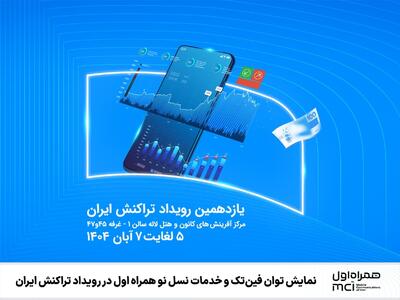  نمایش توان فین‌تک و خدمات نسل نو همراه اول در رویداد تراکنش ایران