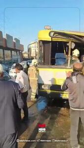 جزئیات تازه از تصادف شدید ۲ اتوبوس در جاده مخصوص کرج