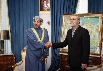 دیدار وزیر کشور عمان با علی لاریجانی در تهران