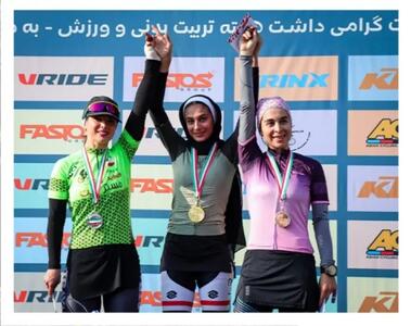  دوچرخه‌سوار کازرونی طلای کراس کانتری کشور را به فارس آورد