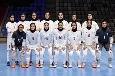 توقف دختران فوتسال ایران مقابل چین