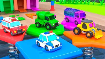  ماشین بازی کودکانه - اسباب بازی ماشین ها ، اسباب بازی ماشین هیولا، کارتون ماشین