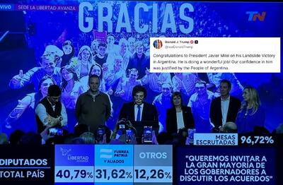  پیروزی بزرگ حزب میلی در انتخابات سرنوشت‌ساز آرژانتین/ ترامپ تبریک گفت