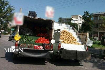 ساماندهی وانت‌بار‌های دوره‌گرد در منطقه ۱۴ تهران