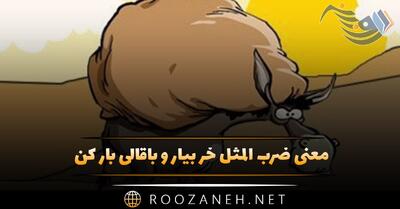  معنی ضرب المثل خر بیار و باقالی بار کن (حکایت و کاربرد)