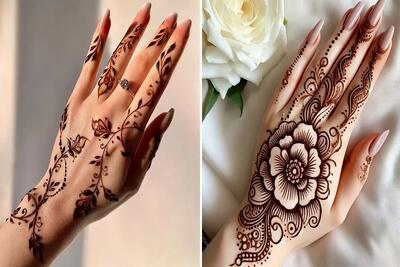 ایده های طرح حنا رو دست؛ هم مدلای ظریف و مینیمال هم شلوغ و پرجزئیات مختص اشرافی پسندا