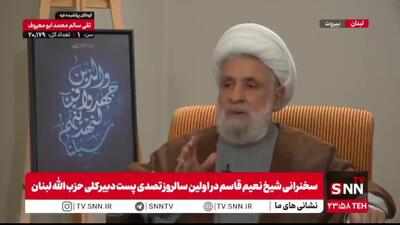  شیخ نعیم قاسم: مسائل مربوط به سلاح و مدیریت داخلی، تصمیمی داخلی است و هیچ دخالتی از طرف اسرائیل نباید در آن صورت گیرد