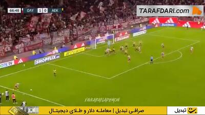 گلزنی مهدی طارمی برای المپیاکوس در دیدار مقابل آاک آتن