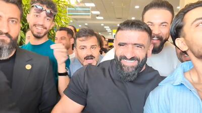 استقبال از هادی چوپان بعد از بازگشت از مسابقات مستر المپیا
