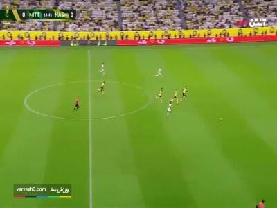 گل اول الاتحاد به النصر توسط بنزما
