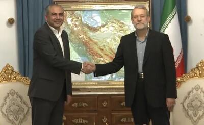  دیدار وزیر کشور پاکستان با علی لاریجانی، دبیر شورای عالی امنیت ملی ایران (فیلم)