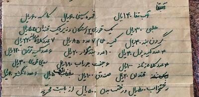  سند ۷۰ ساله از جهیزیه‌ ؛ دستخط با جوهر سبز و اثر انگشت شاهدها(عکس)